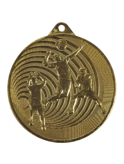 Zlatá volejbalová medaile z oceli MMC3073/G
