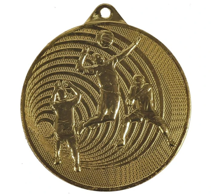 Zlatá volejbalová medaile z oceli MMC3073/G