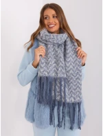 Szalik AT SZ model 18985267 biało niebieski - FPrice