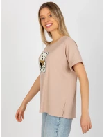 Dámská halenka LK BZ 509251.26X béžová - FPrice