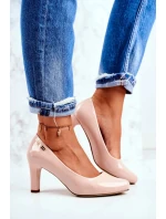 Lodičky na sloupku 1459 béžové - Step in style