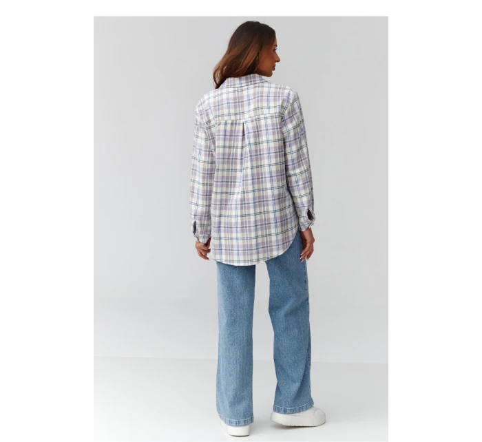 Košile s dlouhým rukávem  model 224092 Makadamia