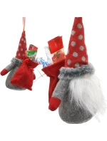 DEKORATIVNÍ ZRCADLO S DÁRKOVÝM SÁČKEM 20CM ČERVENÉ