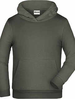 JN Dětská mikina s kapucí 02. dark grey model 22414009 - Daiber