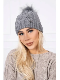 Čepice K168 tmavě šedá