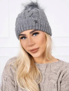 Čepice model 18745612 tmavě šedá - K-Fashion