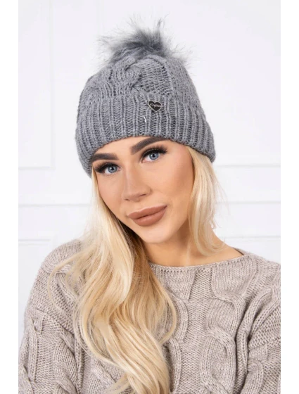 Čepice K168 tmavě šedá