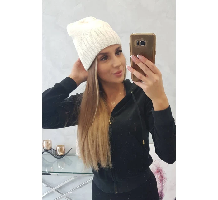 Dámská čepice Irmina K333 ecru Dámská čepice Irmina K333 ecru