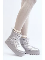 Dámské sněhule na masivní platformě stříbrné Fionia Dámské sněhule na masivní platformě stříbrné Fionia