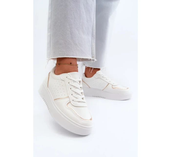 Dámské Tenisky na platformě Bílé Tessama Dámské Tenisky na platformě Bílé Tessama