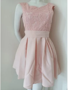 Dámské večerní šaty BI-2141 růžové - Bicotone