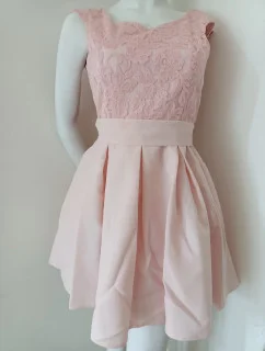 Dámské večerní šaty model 18881526 růžové - BICOTONE