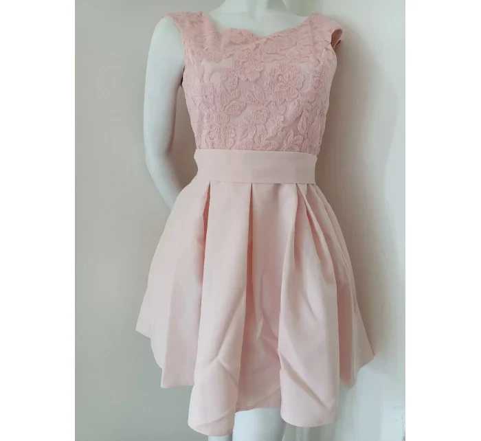 Dámské večerní šaty model 18881526 růžové - BICOTONE