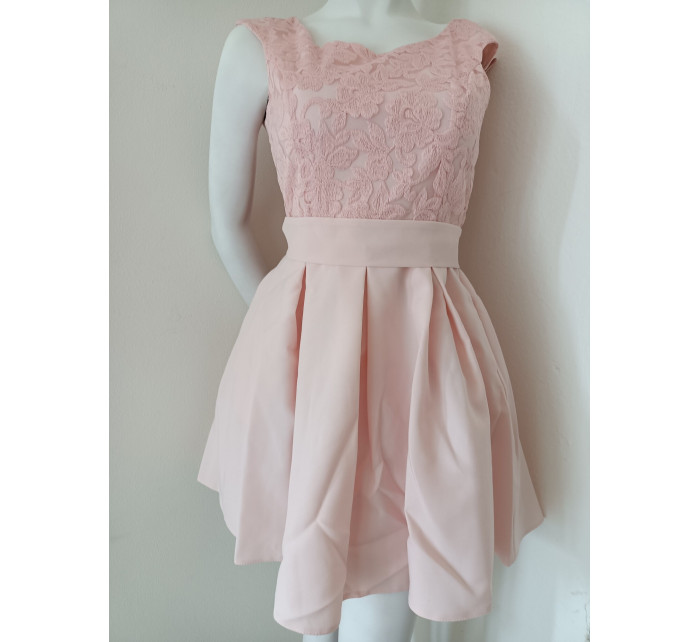 Dámské večerní šaty BI-2141 růžové - Bicotone