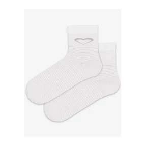 TENKÉ PONOŽKY BARVA 6-11 LET DÍVKY BÍLÁ 27/29