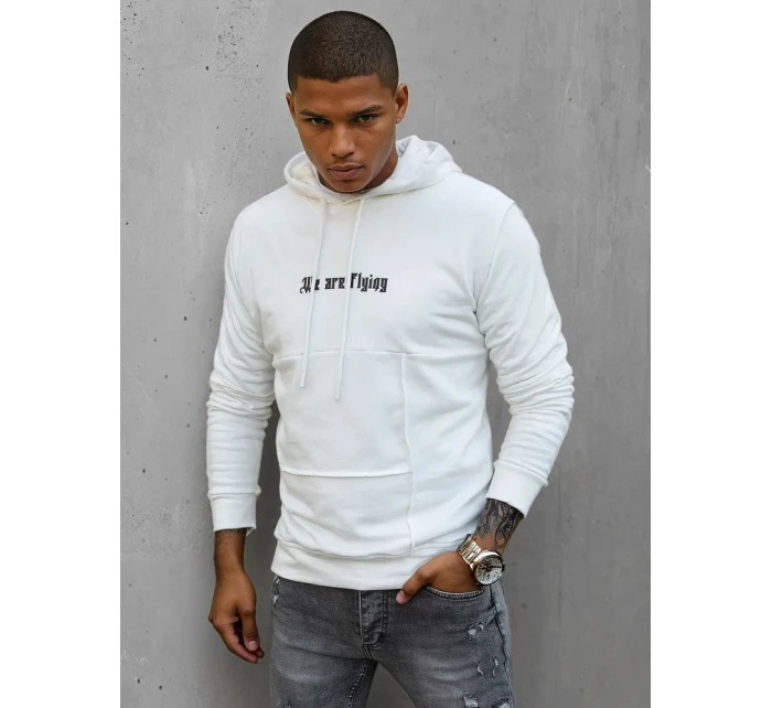 Pánská krémová mikina model 21966855 - Dstreet