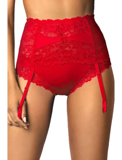 Dámský podvazkový pás 053/3 Carmela red - MAT