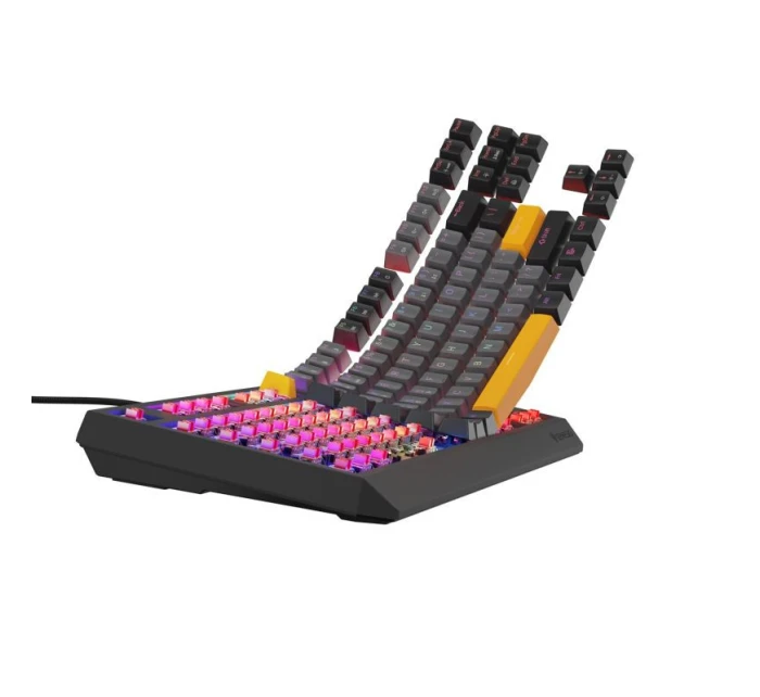 model 21491516 230 TKL Herní klávesnice USB + RF Wireless + Bluetooth QWERTY Černá, šedá, oranžová - Genesis model 21491516 230 TKL Herní klávesnice USB + RF Wireless + Bluetooth QWERTY Černá, šedá, oranžová - Genesis