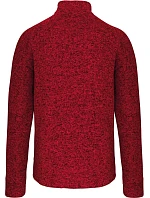 Kariban K 9106 Pánská melanžová pletená fleecová bunda 20.9106 red melange Kariban K 9106 Pánská melanžová pletená fleecová bunda 20.9106 red melange