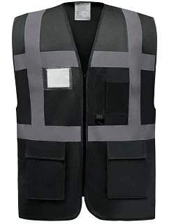 HVW 801 HiVis multifunkční vesta model 22502352 black - Yoko