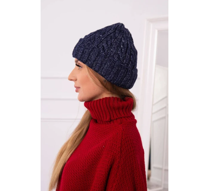 Ariana K299 tmavě modrá roll-up čepice Ariana K299 tmavě modrá roll-up čepice