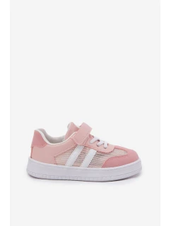 Dětské tenisky na suchý zip růžové Sepovia