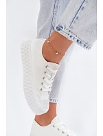 Dámské tenisky na platformě Big Star TT274269 Bílé