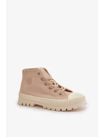 Dámské Tenisky S Vysokým Kotníkem Big Star Béžové Dámské Tenisky S Vysokým Kotníkem Big Star Béžové