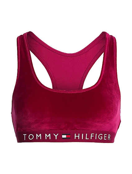 Dámská sportovní podprsenka Velour UW0UW03979-VWU - Tommy Hilfiger Dámská sportovní podprsenka Velour UW0UW03979-VWU - Tommy Hilfiger