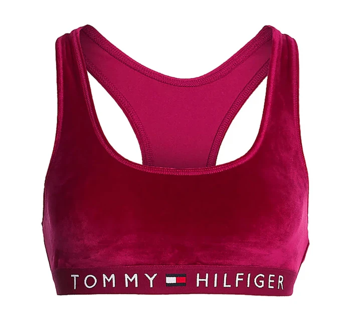 Dámská sportovní podprsenka Velour UW0UW03979-VWU - Tommy Hilfiger Dámská sportovní podprsenka Velour UW0UW03979-VWU - Tommy Hilfiger