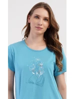 Dámské domácí šaty s krátkým rukávem Book