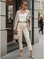 Dámské látkové kalhoty ERLON yellow FashionStreet UY2029 Dámské látkové kalhoty ERLON yellow FashionStreet UY2029