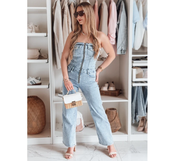 Dámský džínový overal s korzetem GORSSANKA modrý FashionStreet EY2587