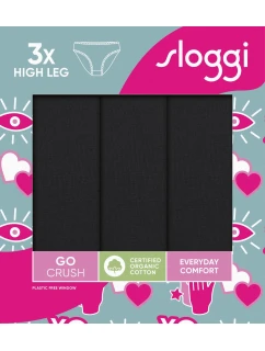 sloggi GO Crush High leg C3P - BLACK - SLOGGI BLACK - SLOGGI