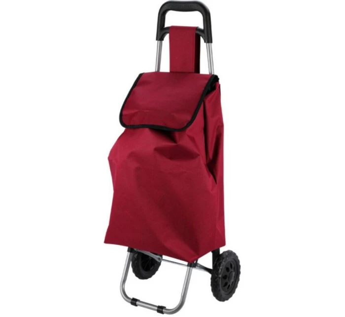 NÁKUPNÍ VOZÍK NA KOLEČKÁCH S RÁMEM 33L ČERVENÝ