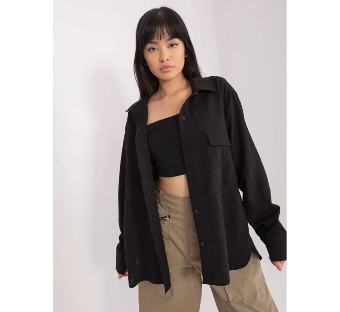 Košile LK KS 509356.27P černá Košile LK KS 509356.27P černá