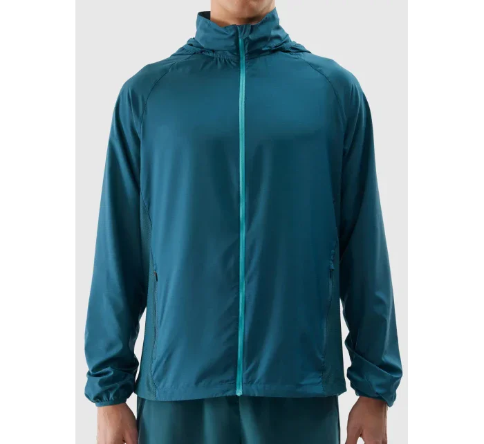 Pánská běžecká bunda Ultralight 4F - mořská zelená Pánská běžecká bunda Ultralight 4F - mořská zelená