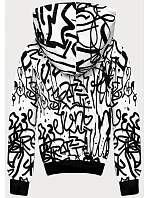 Pánská bílá mikina s graffiti (8B1151-1) Pánská bílá mikina s graffiti (8B1151-1)