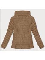 Dámská prošívaná bunda ve velbloudí barvě pro přechodné období (16M9109-84) Dámská prošívaná bunda ve velbloudí barvě pro přechodné období (16M9109-84)