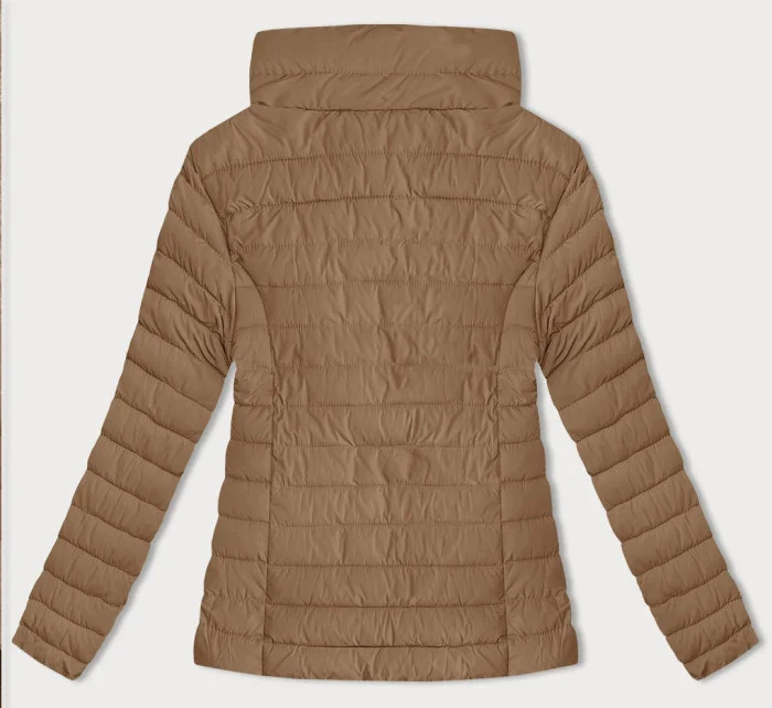 Dámská prošívaná bunda ve velbloudí barvě pro přechodné období (16M9109-84) Dámská prošívaná bunda ve velbloudí barvě pro přechodné období (16M9109-84)