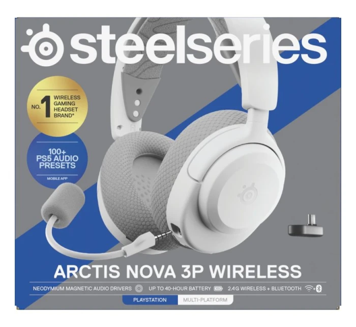 Nova 3P Wireless pro sluchátka bílá model 21716751 - Steelseries Nova 3P Wireless pro sluchátka bílá model 21716751 - Steelseries