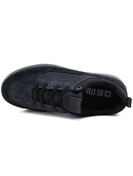 Černé pánské sportovní kožené polobotky v stylu model 22323654 - Big Star Černé pánské sportovní kožené polobotky v stylu model 22323654 - Big Star