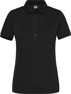 Daiber JN 1805 Dámské pracovní elastické bio polo - Solid 02.1805 black