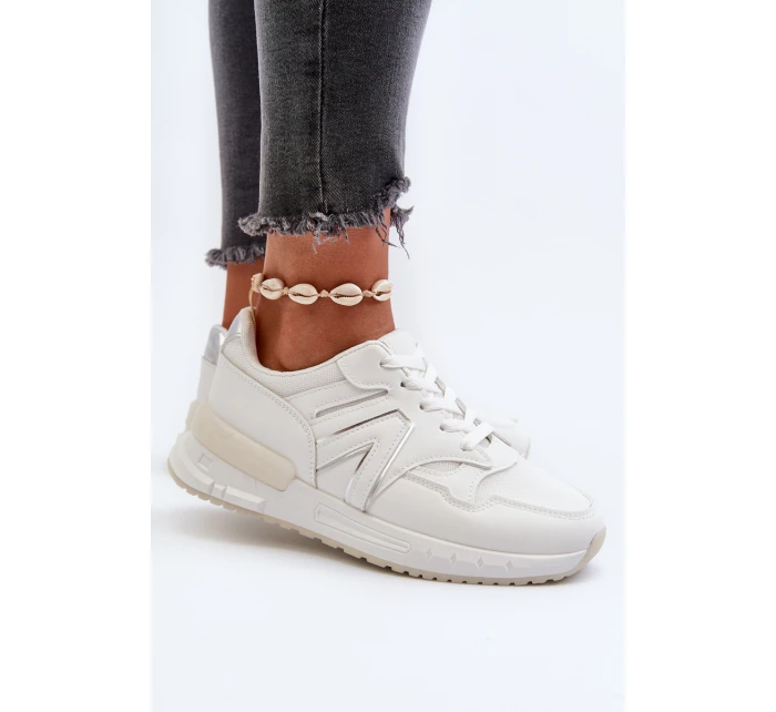 Dámské bílé tenisky z ekokože model 21657620 - Boto