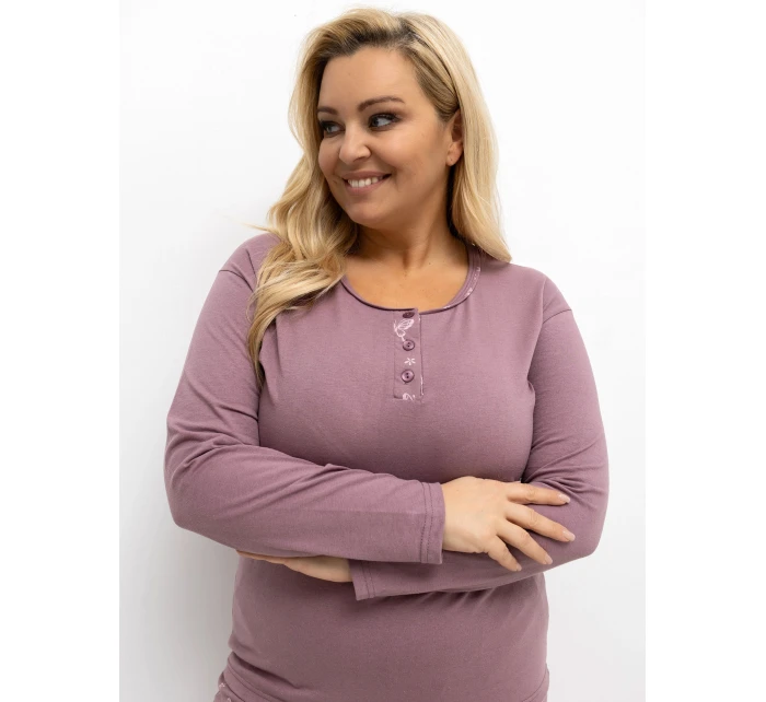 Pyžamo DU PI FP 500.25 tmavě růžové Pyžamo DU PI FP 500.25 tmavě růžové