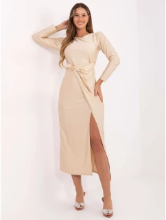Sukienka IT SK model 21441163 jasny beżowy - FPrice