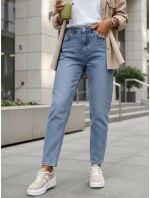 damskie mom fit z niebieskie model 22016749 - FashionStreet damskie mom fit z niebieskie model 22016749 - FashionStreet