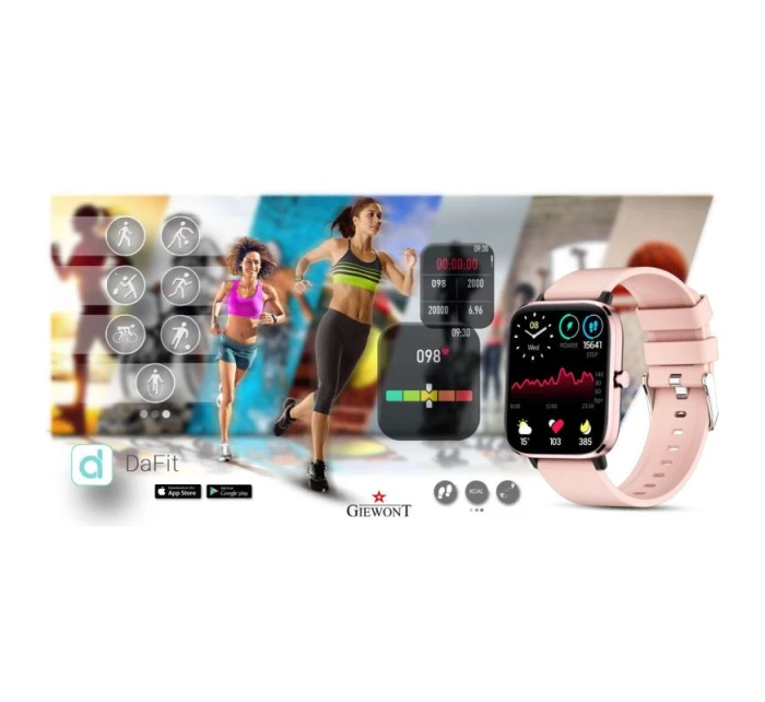 Chytré hodinky Giewont Pink GW230-1