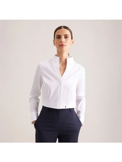 Blouse Slim LSL Popelínová halenka s dlouhým rukávem navy model 22501088 - Seidensticker Blouse Slim LSL Popelínová halenka s dlouhým rukávem navy model 22501088 - Seidensticker