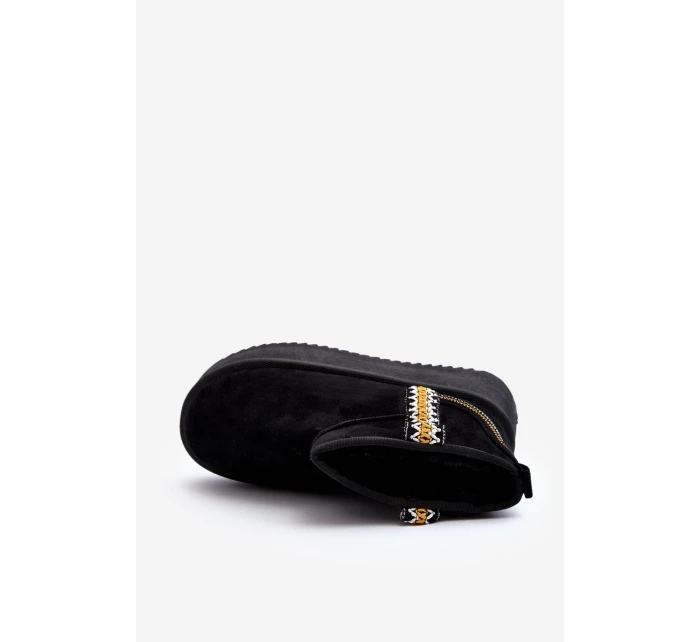 Sněhule Na Platformě S Vzorem Černé model 21645925 - Boto Sněhule Na Platformě S Vzorem Černé model 21645925 - Boto